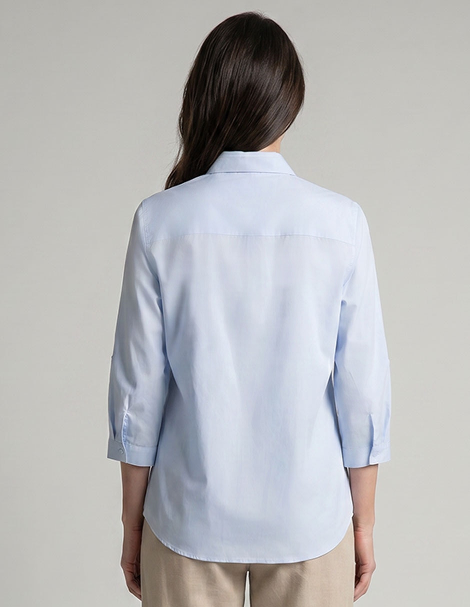 Blusa Camisera 3/4 Para Mujer 2