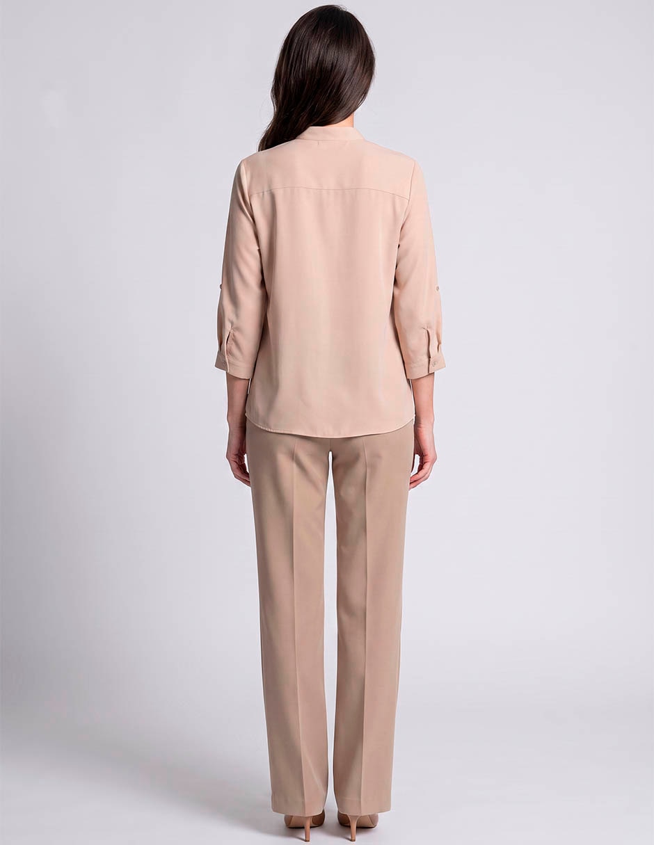 Blusa camisera manga 3/4 para mujer 3