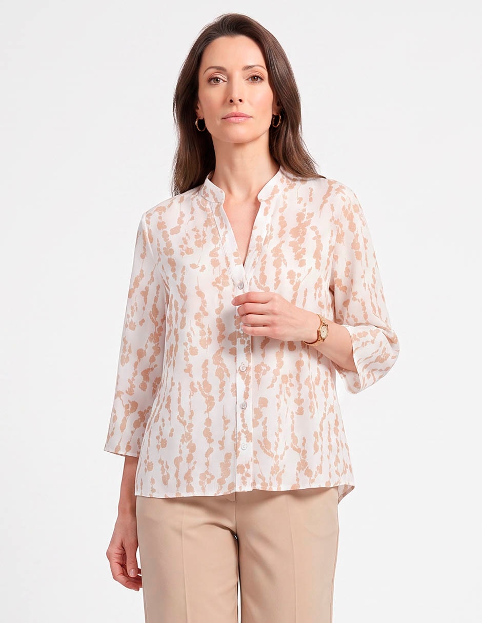 Blusa camisera Lpc manga 3/4 para mujer