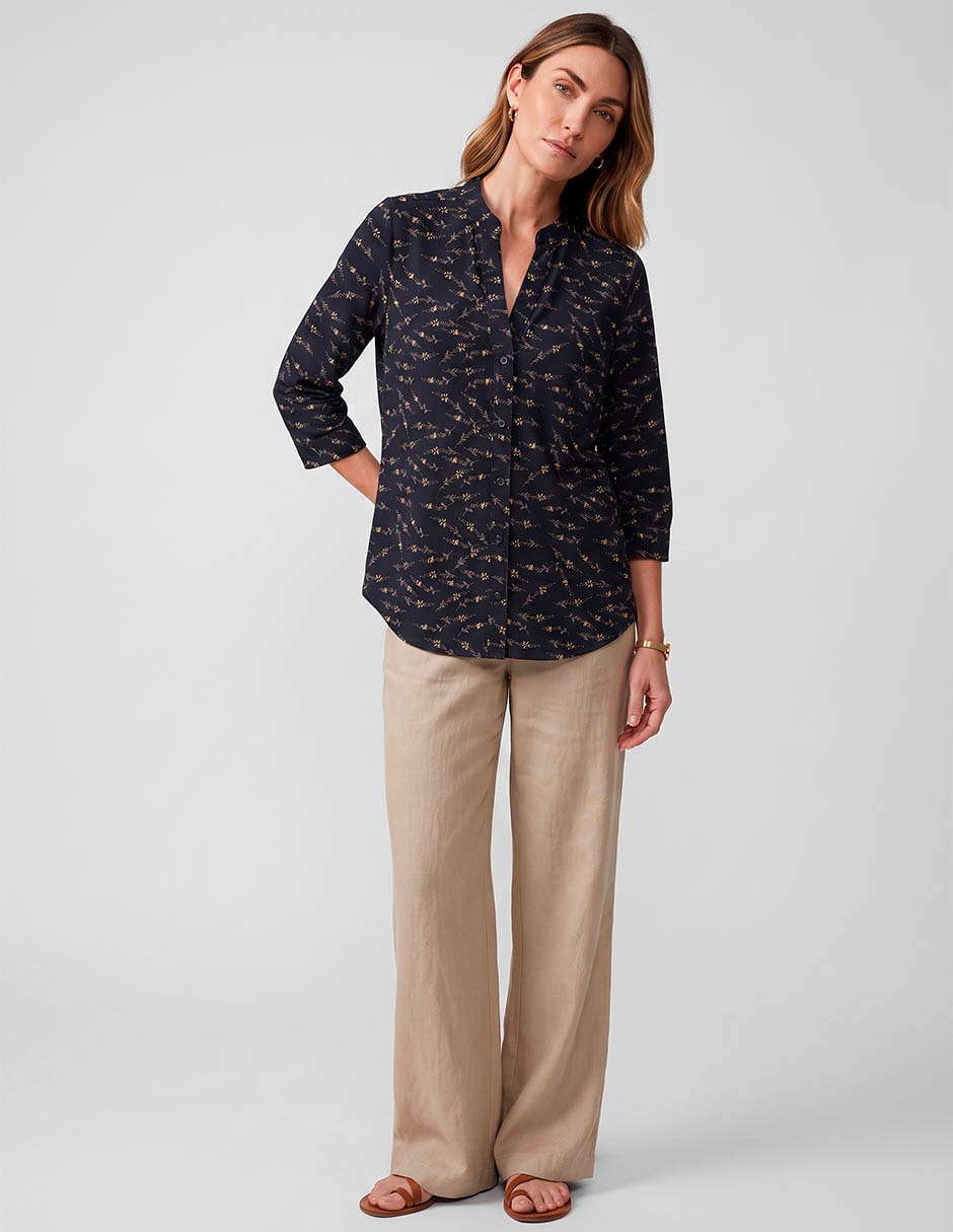 Blusa camisera manga 3/4 para mujer Blusa camisera manga 3/4 para mujer
