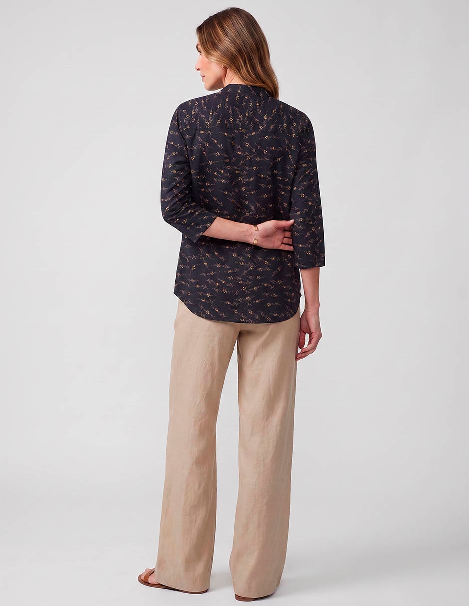 Blusa camisera manga 3/4 para mujer 3