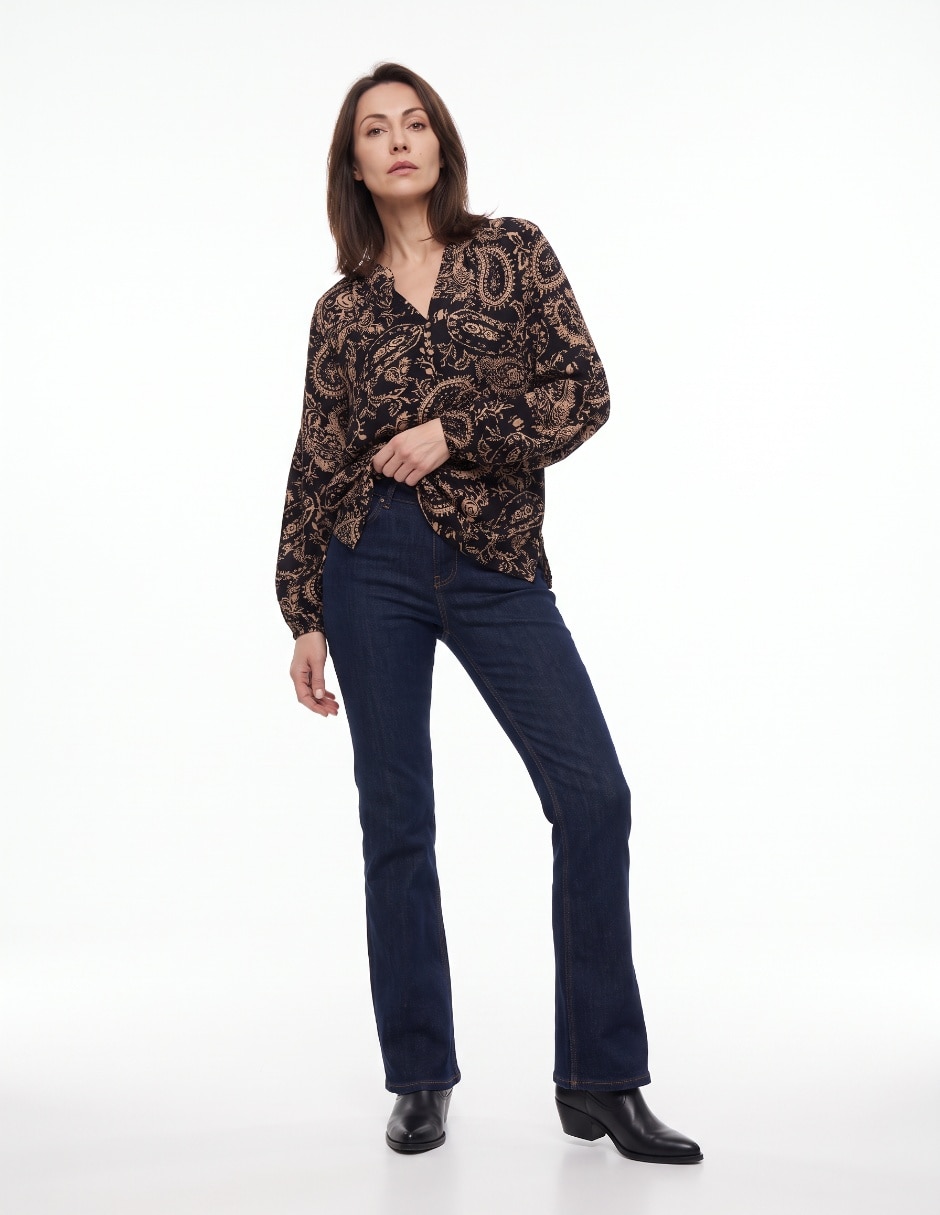 Blusa manga larga para mujer 3