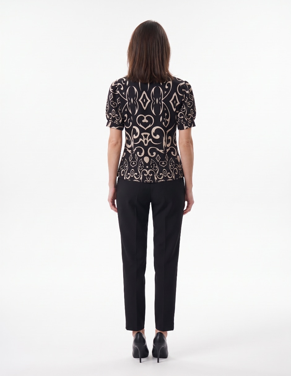 Blusa otoño manga corta para mujer 2