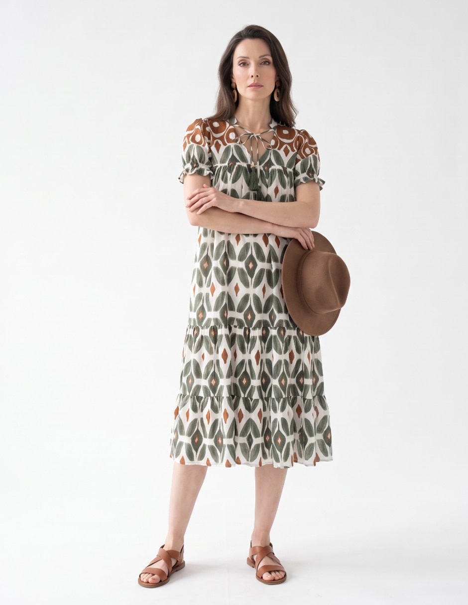 Vestido 3/4 casual para mujer 4