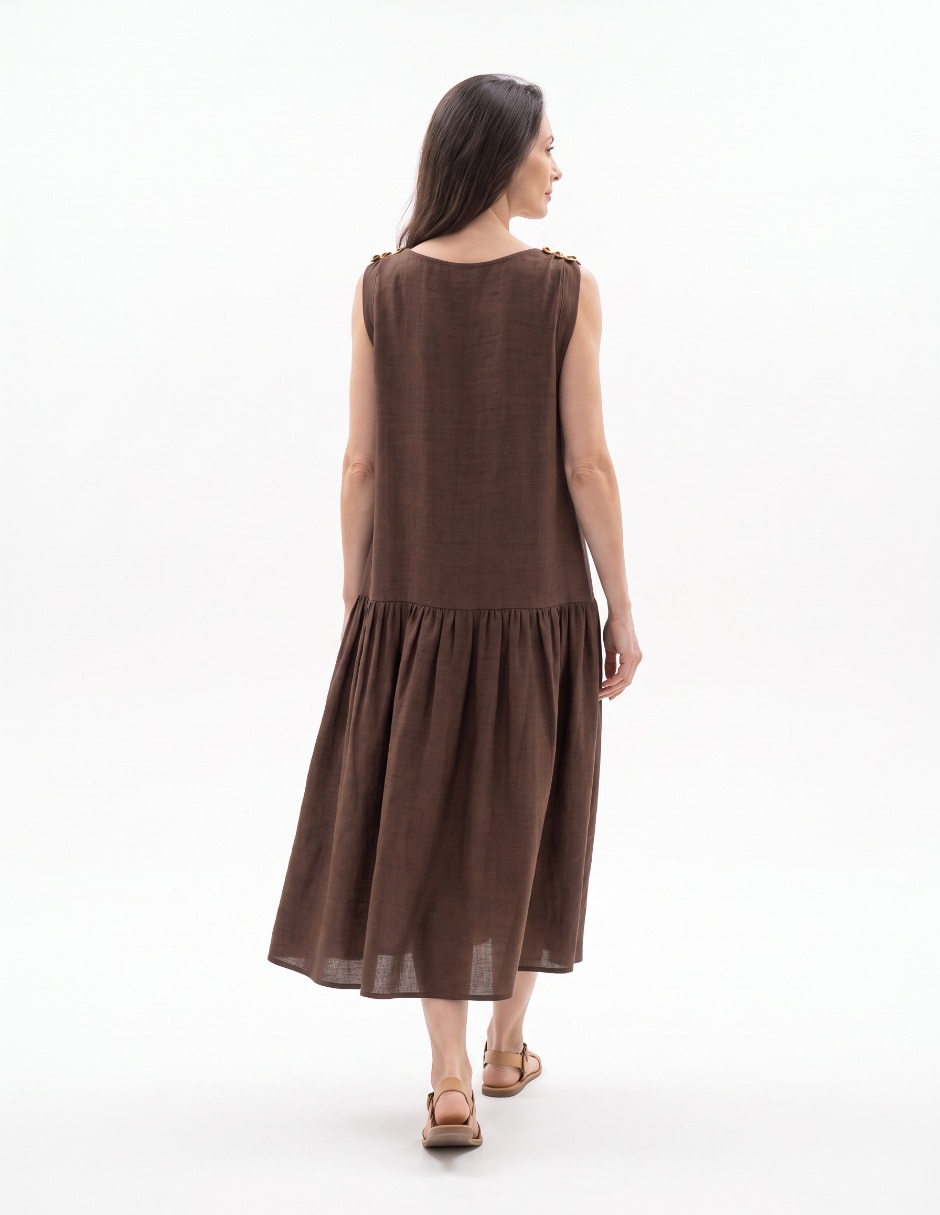 Vestido 3/4 casual para mujer 2