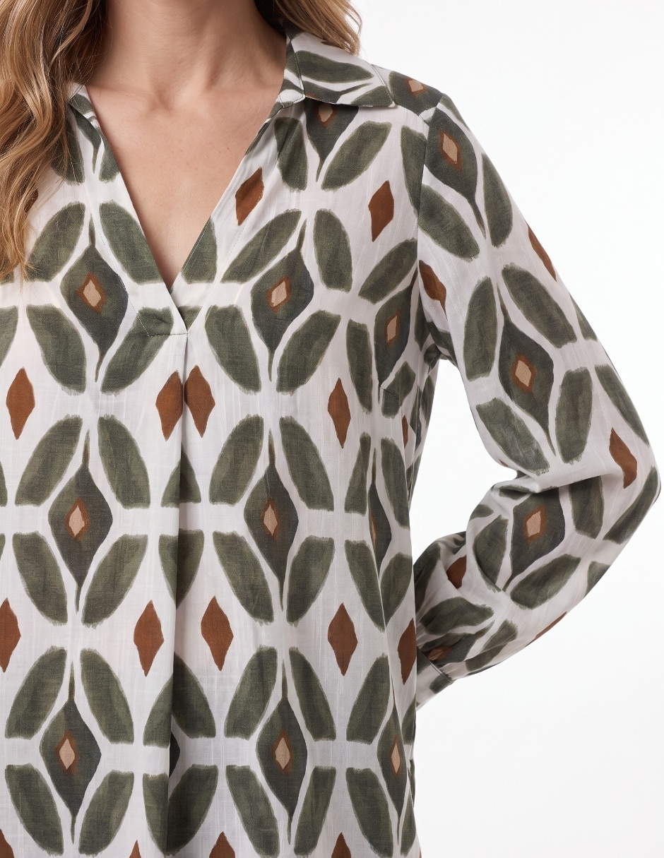 Blusa manga larga para mujer 4