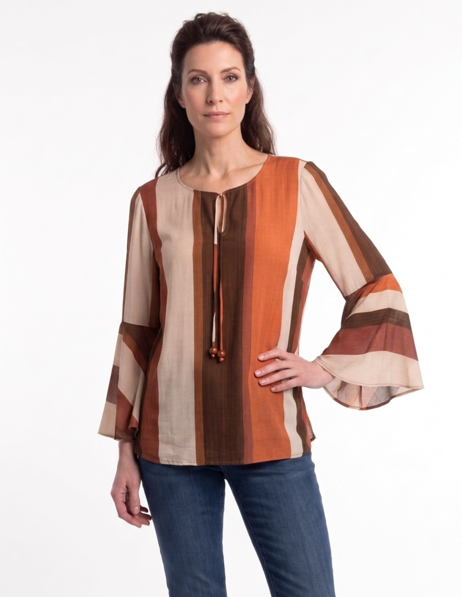 Blusa manga 3/4 para mujer Blusa manga 3/4 para mujer