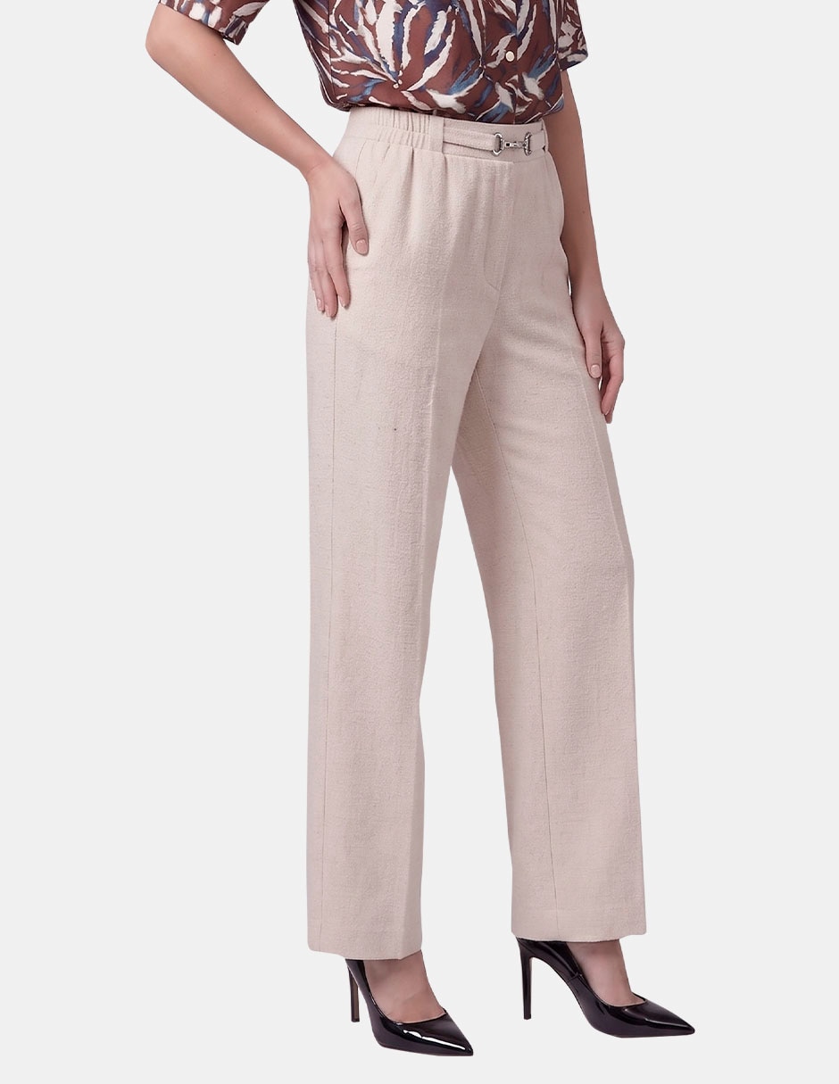 Pantalón regular recto para mujer 4