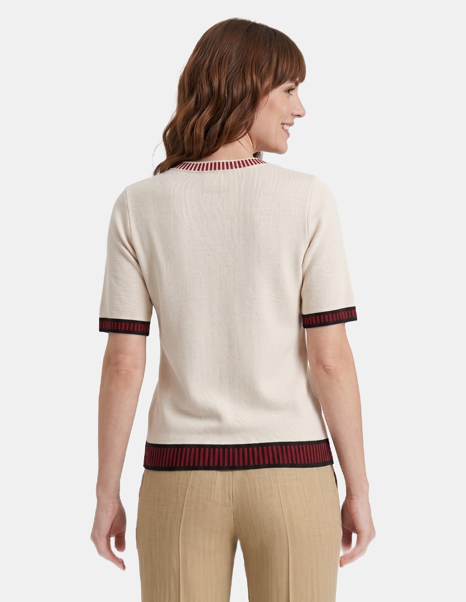 Blusa vitos manga corta para mujer