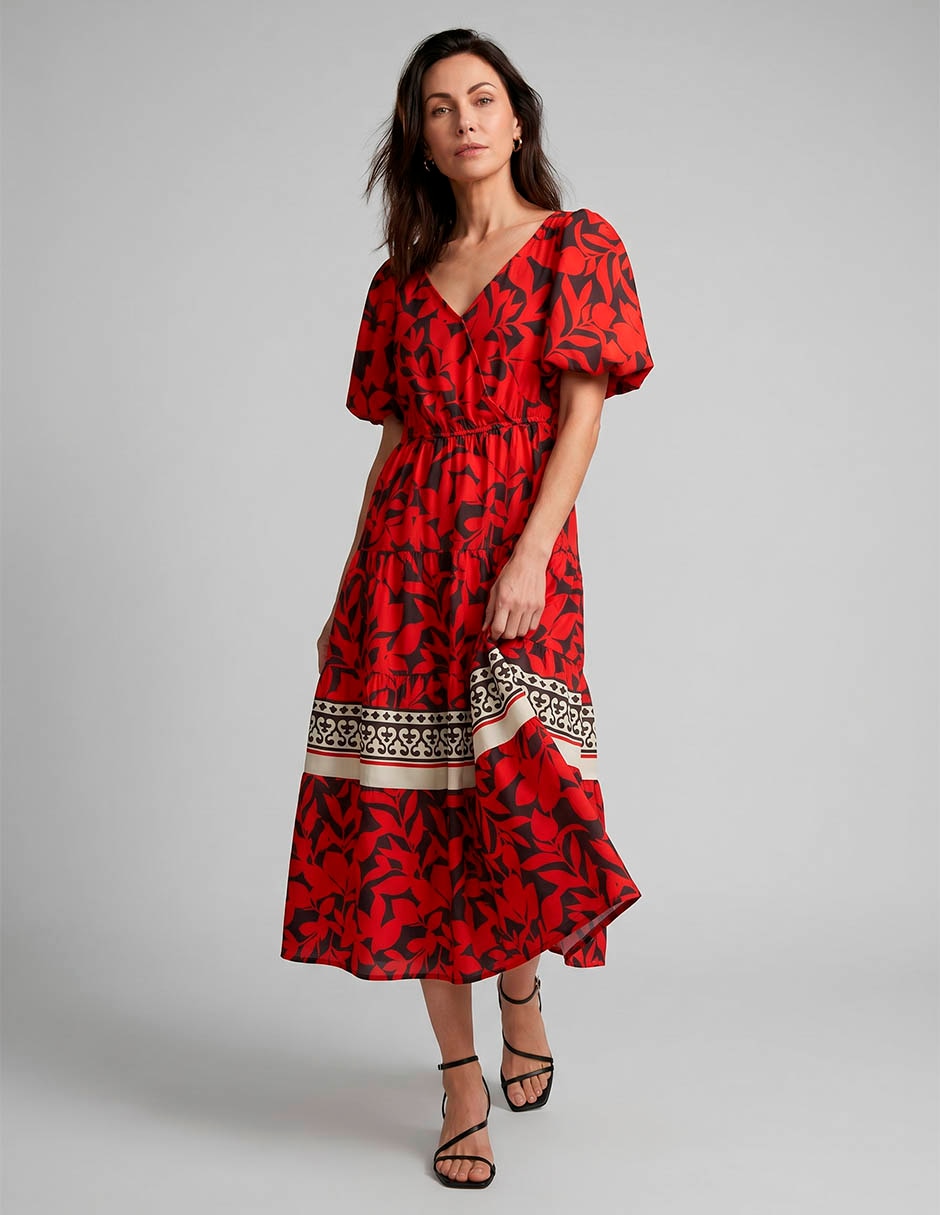 Vestido midi casual para mujer Vestido midi casual para mujer