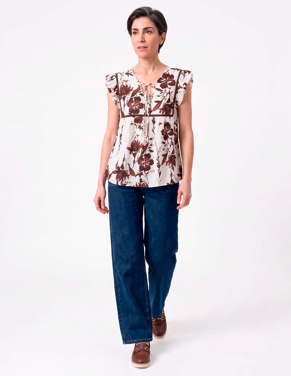 Blusa manga corta para mujer 3