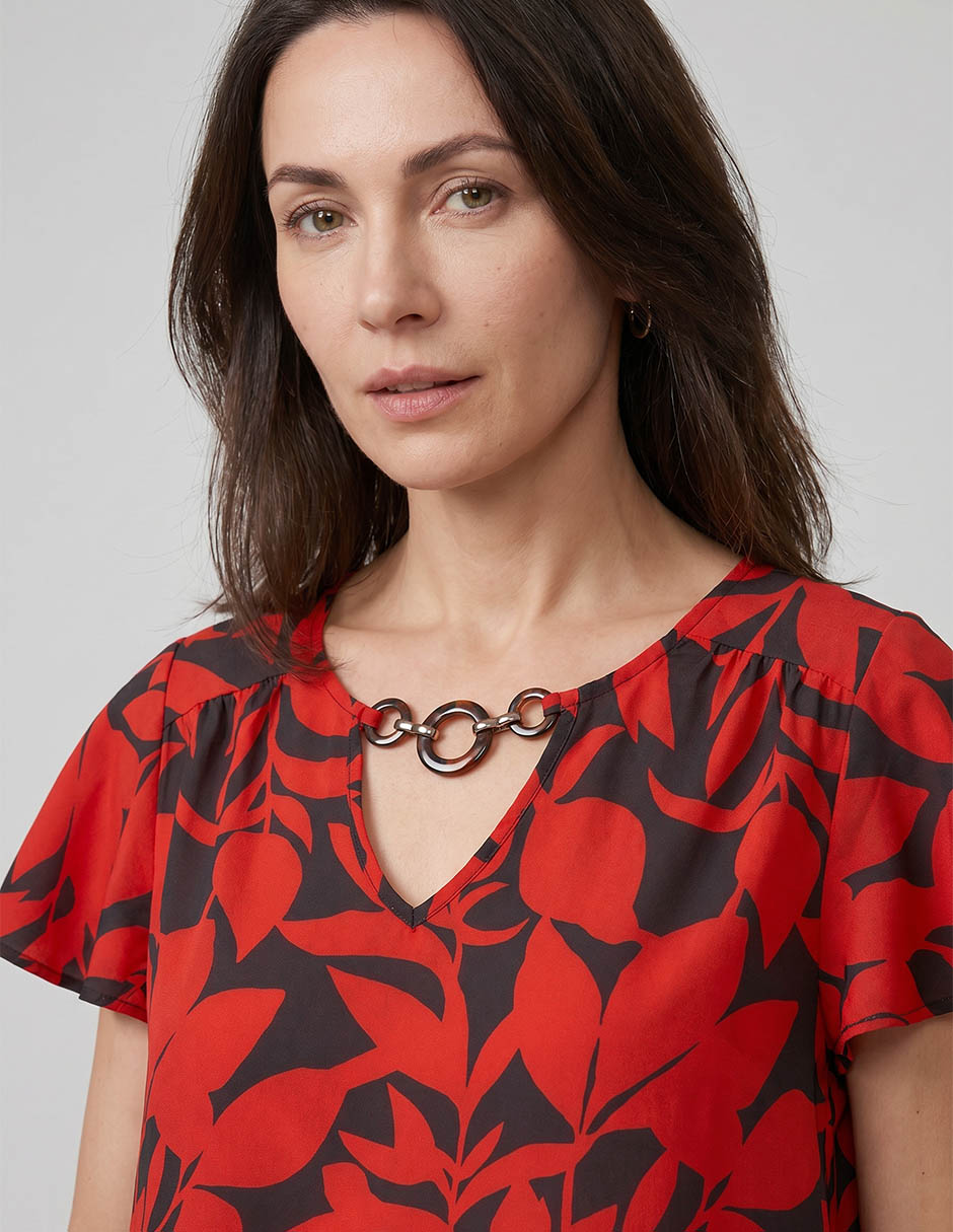 Blusa manga corta para mujer 3