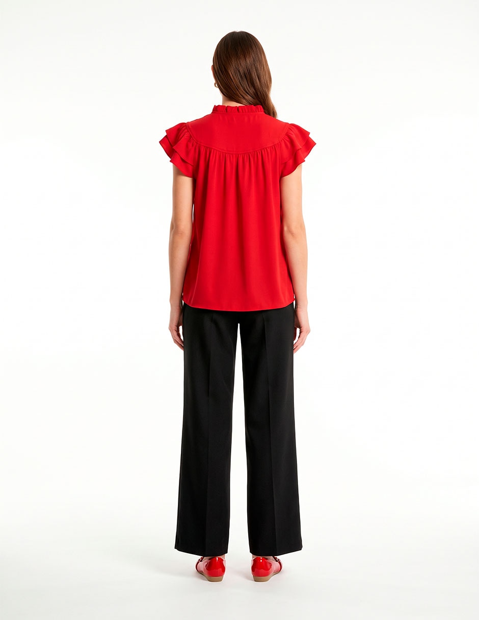 Blusa manga corta para mujer 3