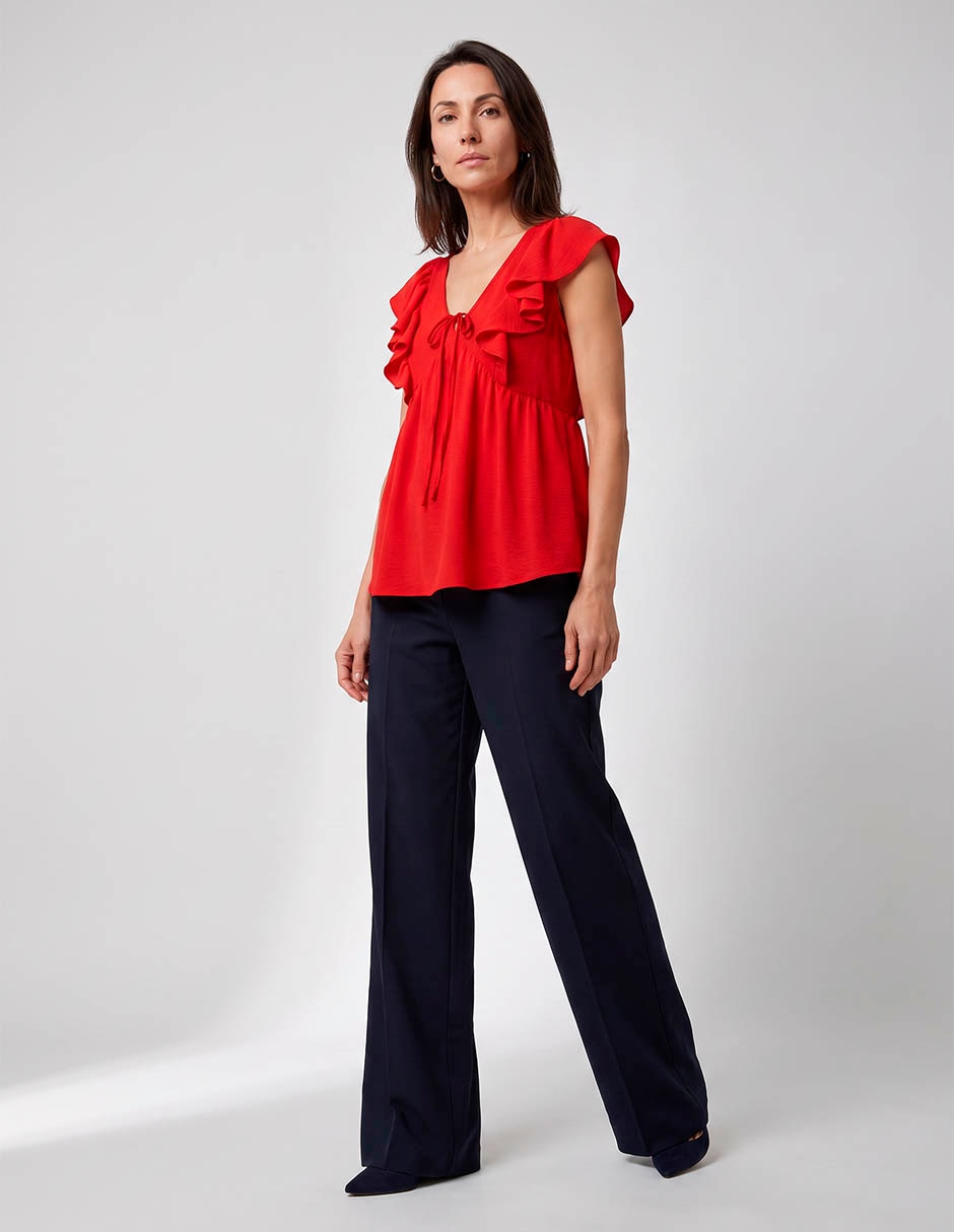 Blusa manga corta para mujer 3