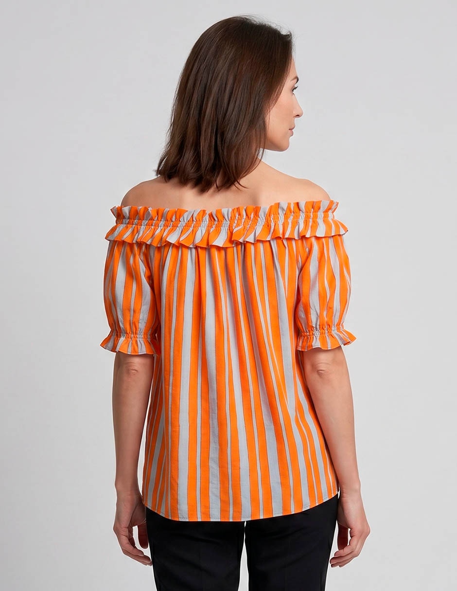Blusa lorenza blau manga corta para mujer