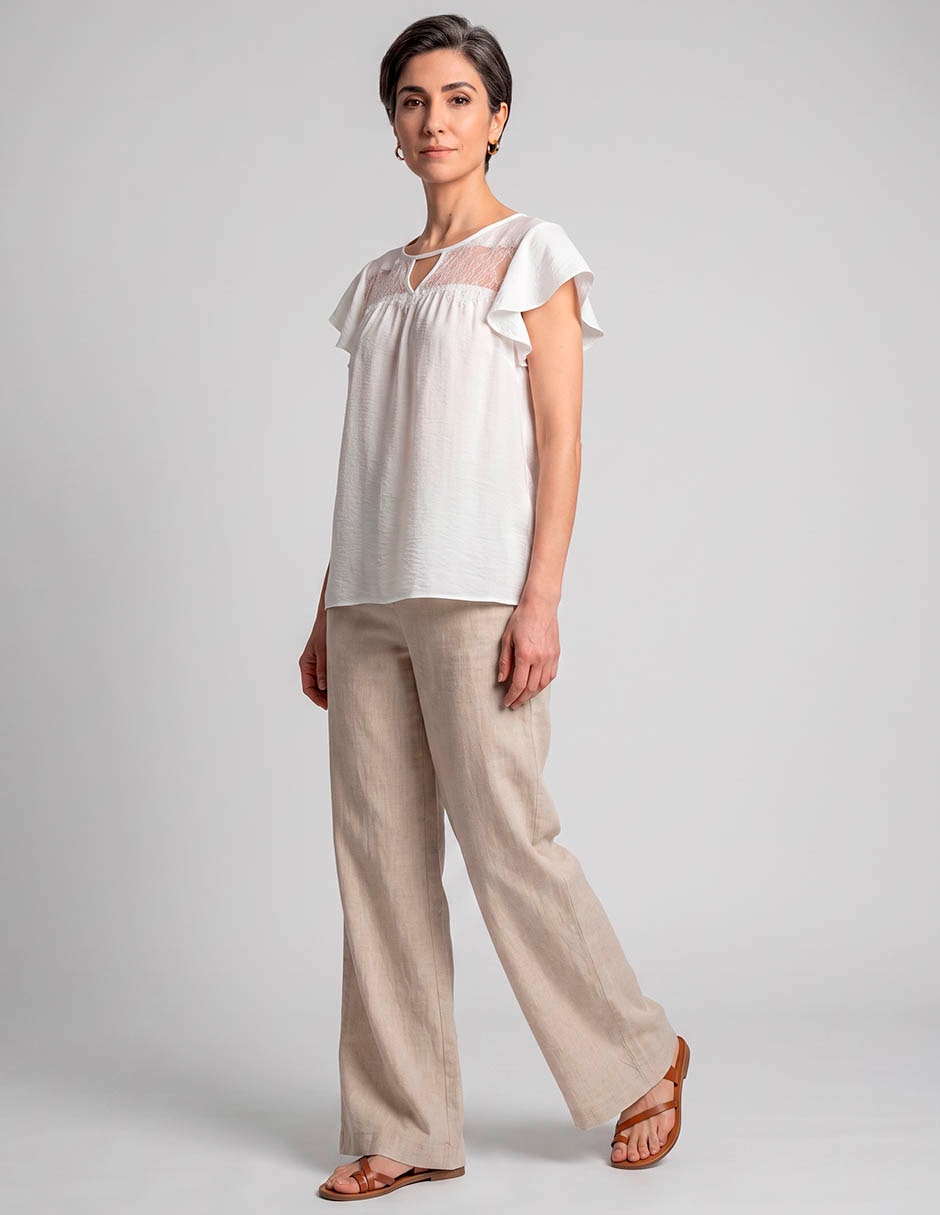 Blusa manga corta para mujer 3