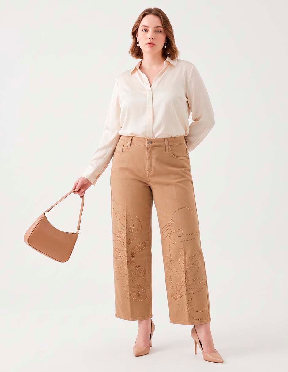 Jeans wide leg chico´s a la cintura para mujer Jeans wide leg chico´s a la cintura para mujer