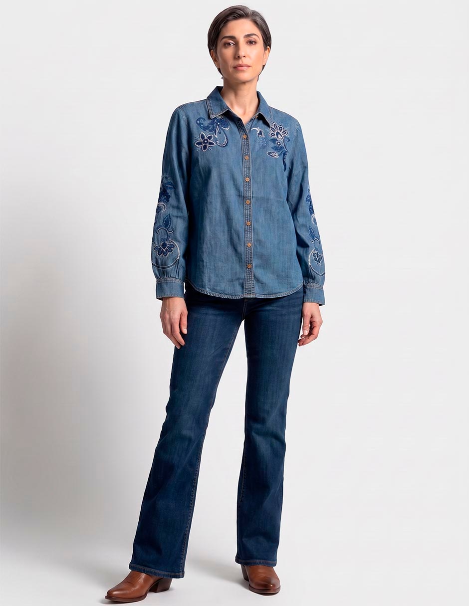 Blusa chico´s manga larga para mujer