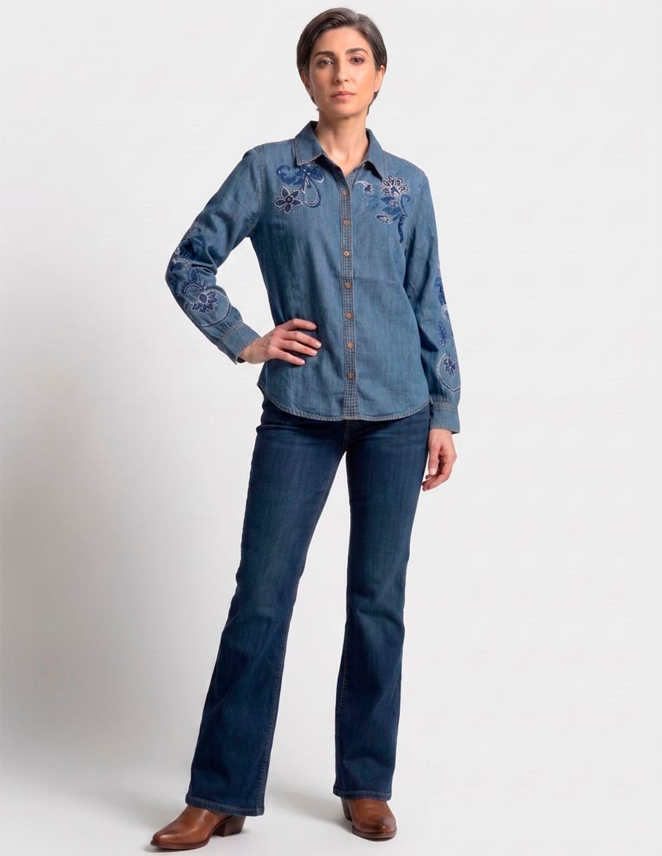 Blusa chico´s manga larga para mujer 3