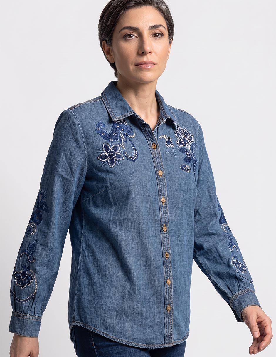 Blusa chico´s manga larga para mujer 2