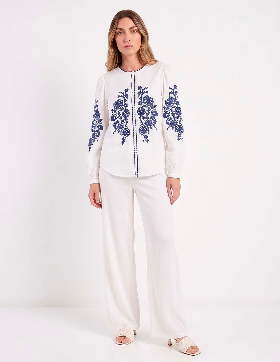 Blusa manga larga para mujer 3