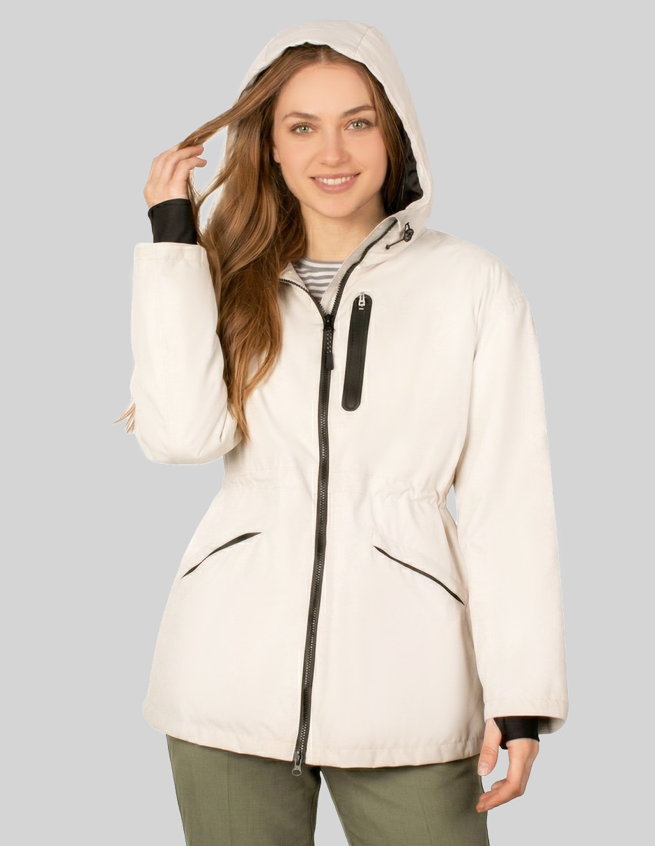 Chamarra casual damaia atelier repelente al agua para mujer