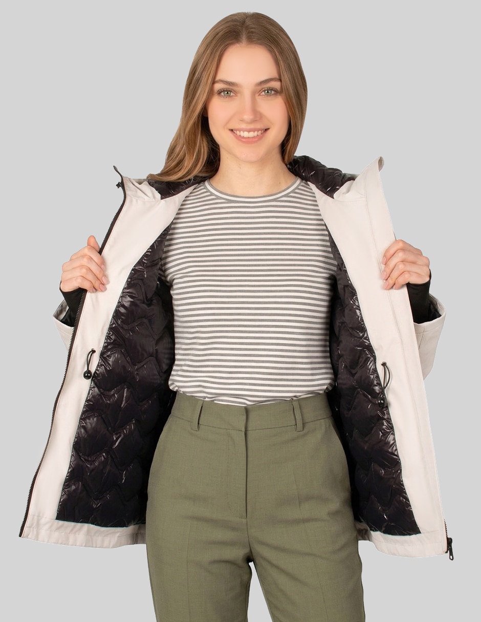 Chamarra casual damaia atelier repelente al agua para mujer