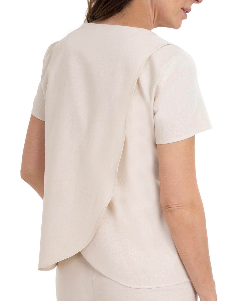 Blusa manga corta para mujer 3