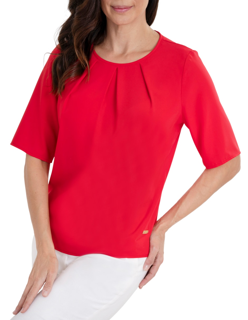 Blusa manga corta para mujer 3