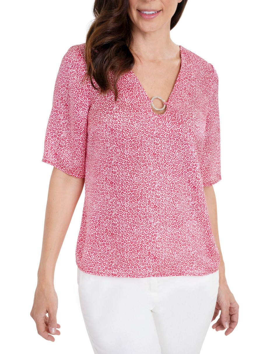 Blusa manga corta para mujer 3