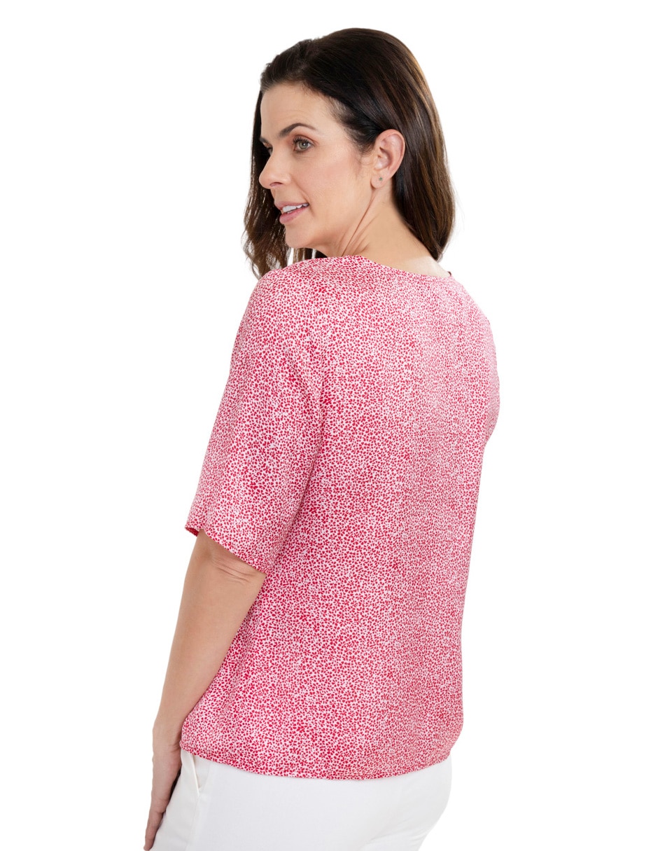 Blusa manga corta para mujer 4