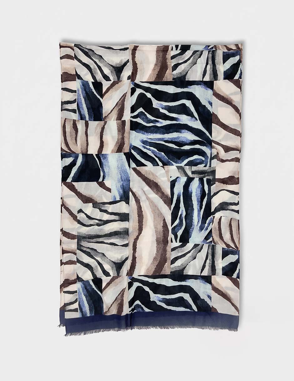 Pashmina con estampado animal print para mujer