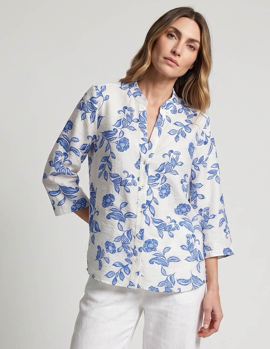 Blusa manga 3/4 para mujer Blusa manga 3/4 para mujer