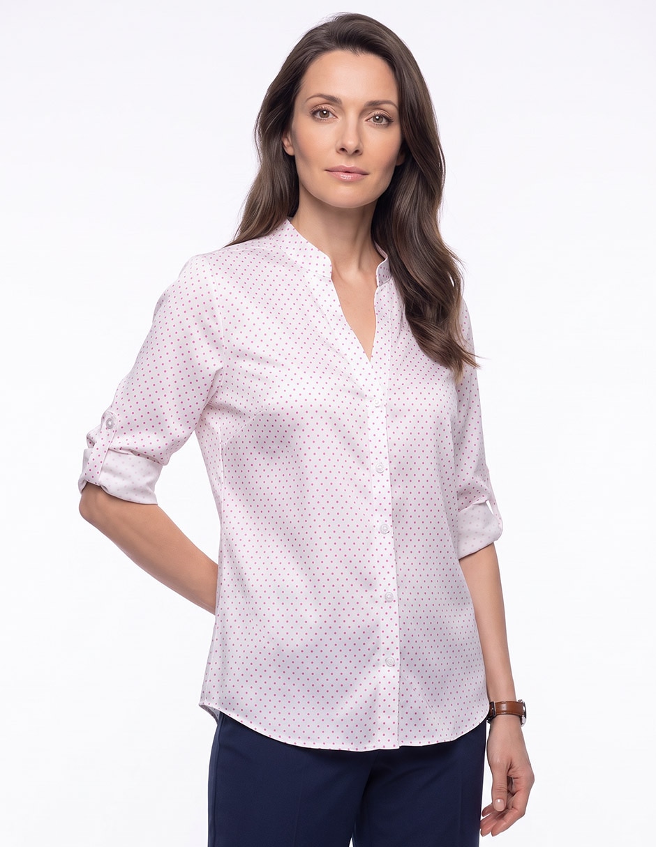 Blusa camisera manga 3/4 para mujer Blusa camisera manga 3/4 para mujer