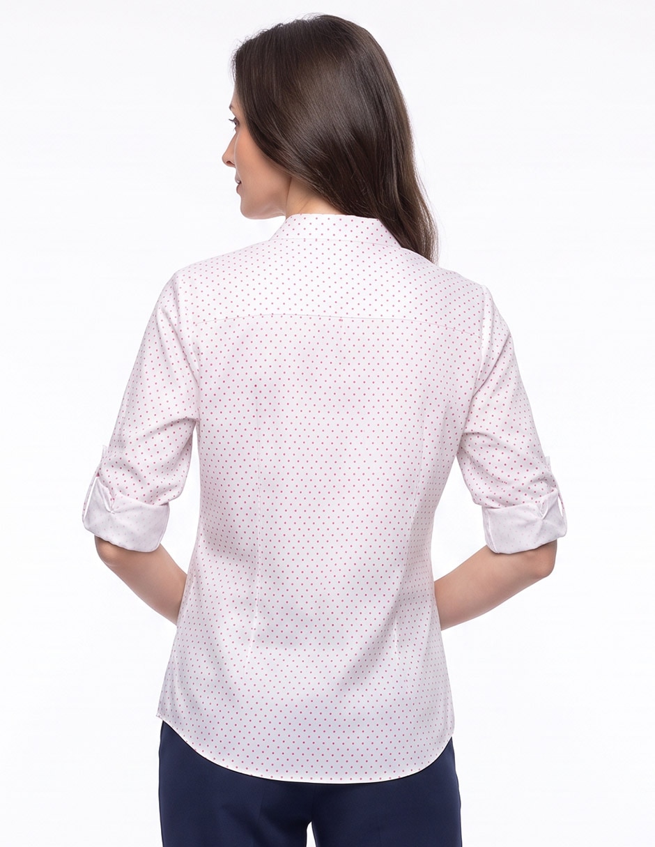 Blusa camisera manga 3/4 para mujer 4