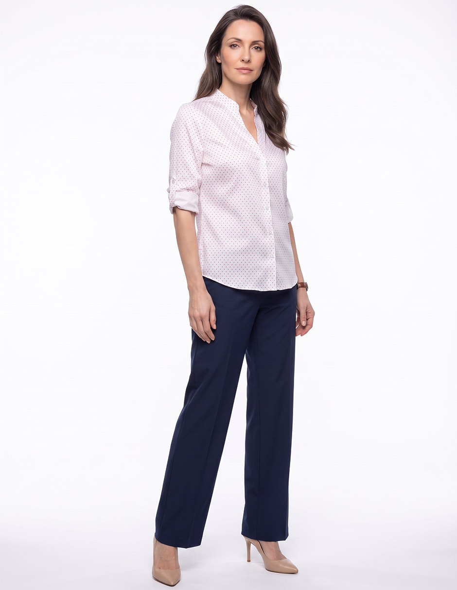 Blusa camisera manga 3/4 para mujer 3