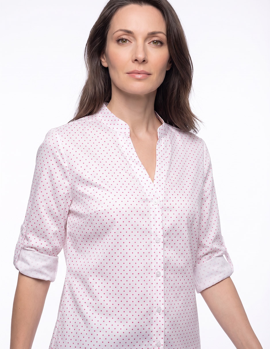 Blusa camisera manga 3/4 para mujer 2