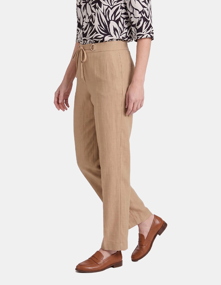 Pantalón regular recto para mujer 4
