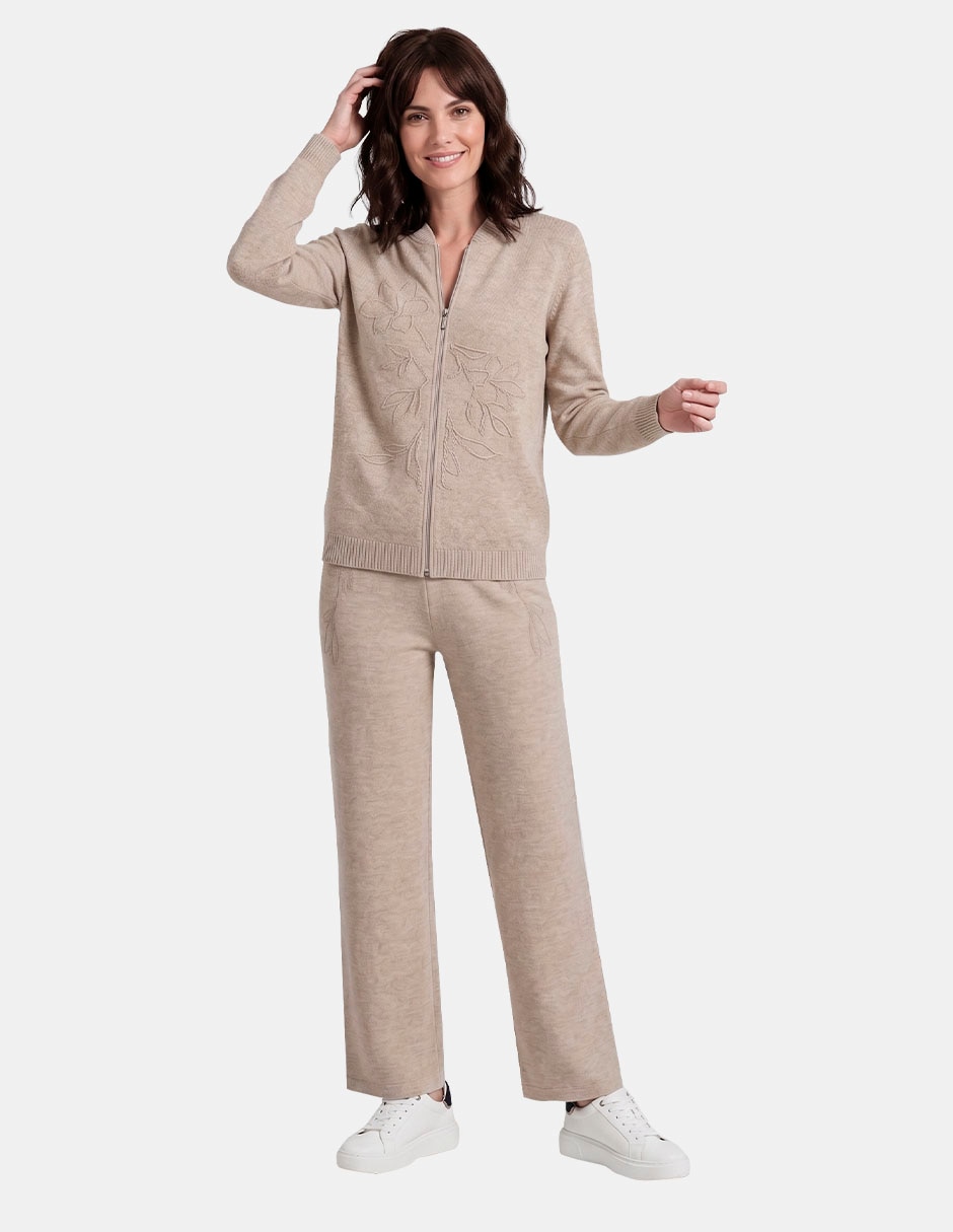 Pants regular medio elastico para mujer 2