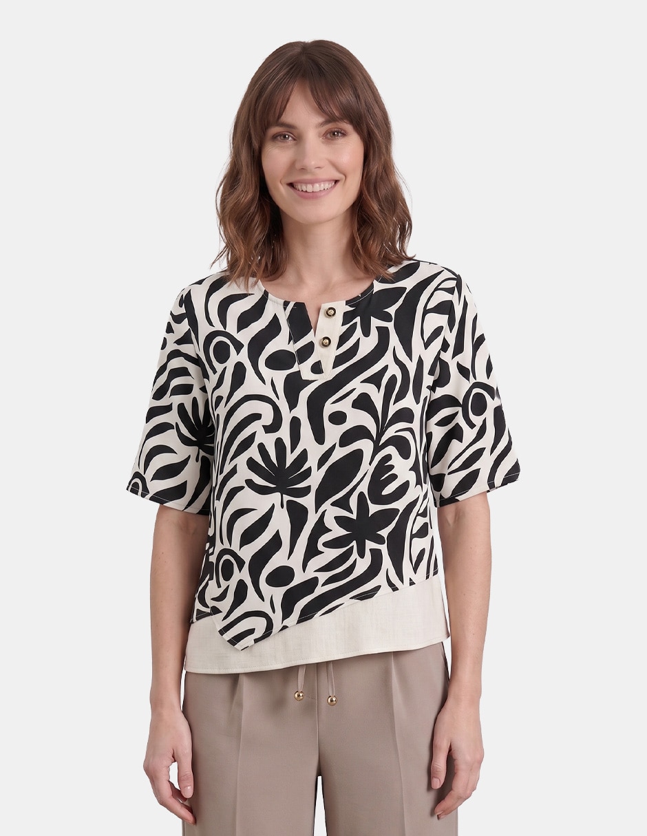 Blusa manga corta para mujer Blusa manga corta para mujer