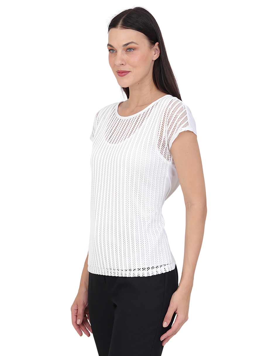 Blusa manga corta para mujer 5