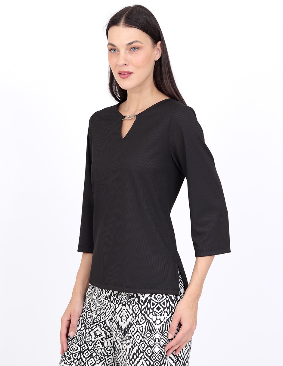 Blusa manga 3/4 para mujer 2