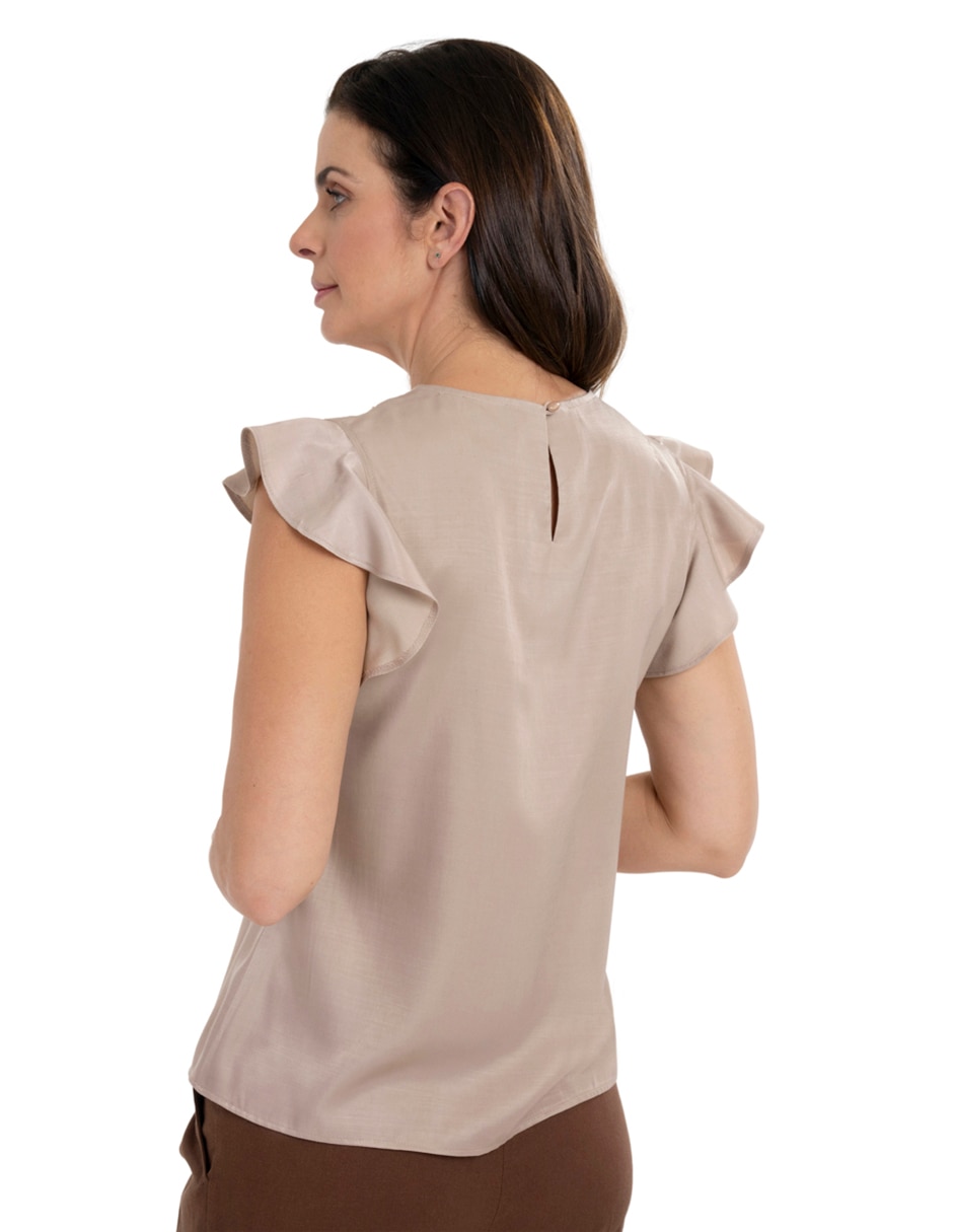 Blusa manga corta para mujer 4