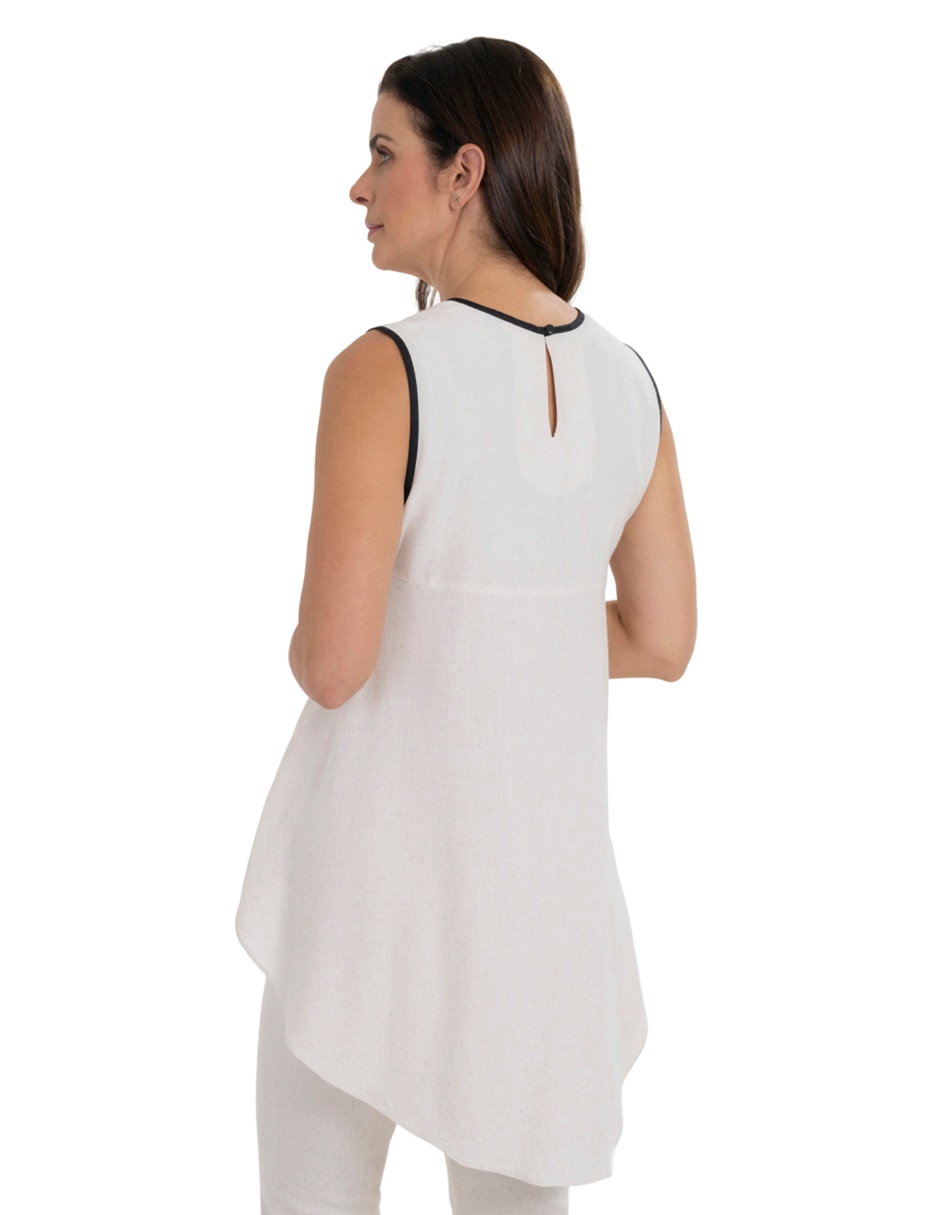 Blusa sin manga para mujer 4