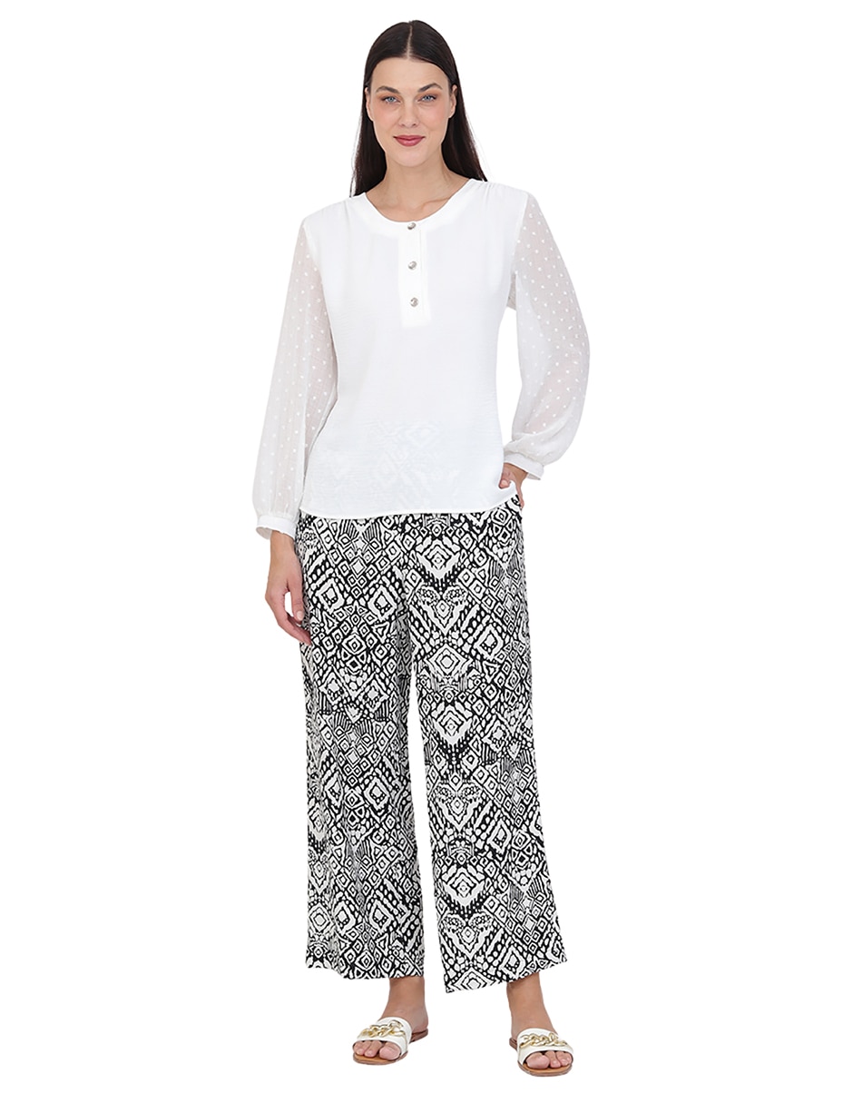 Blusa manga larga para mujer 3