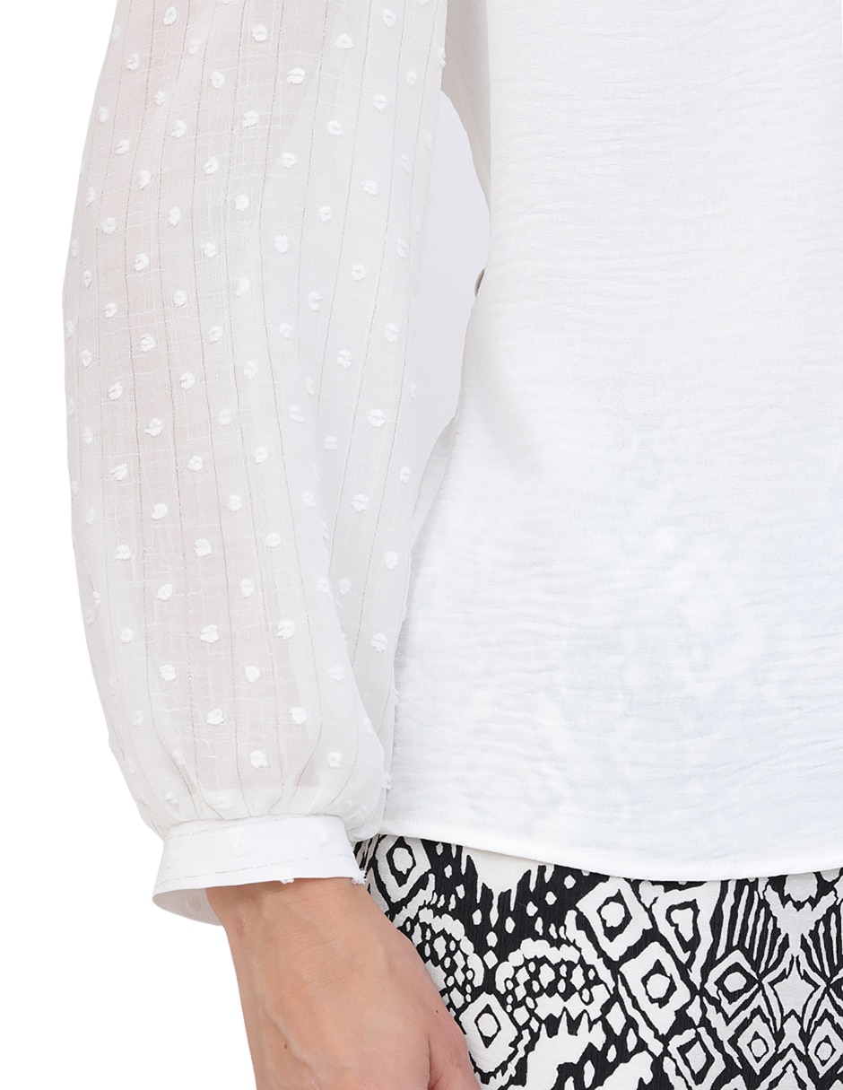 Blusa manga larga para mujer 4
