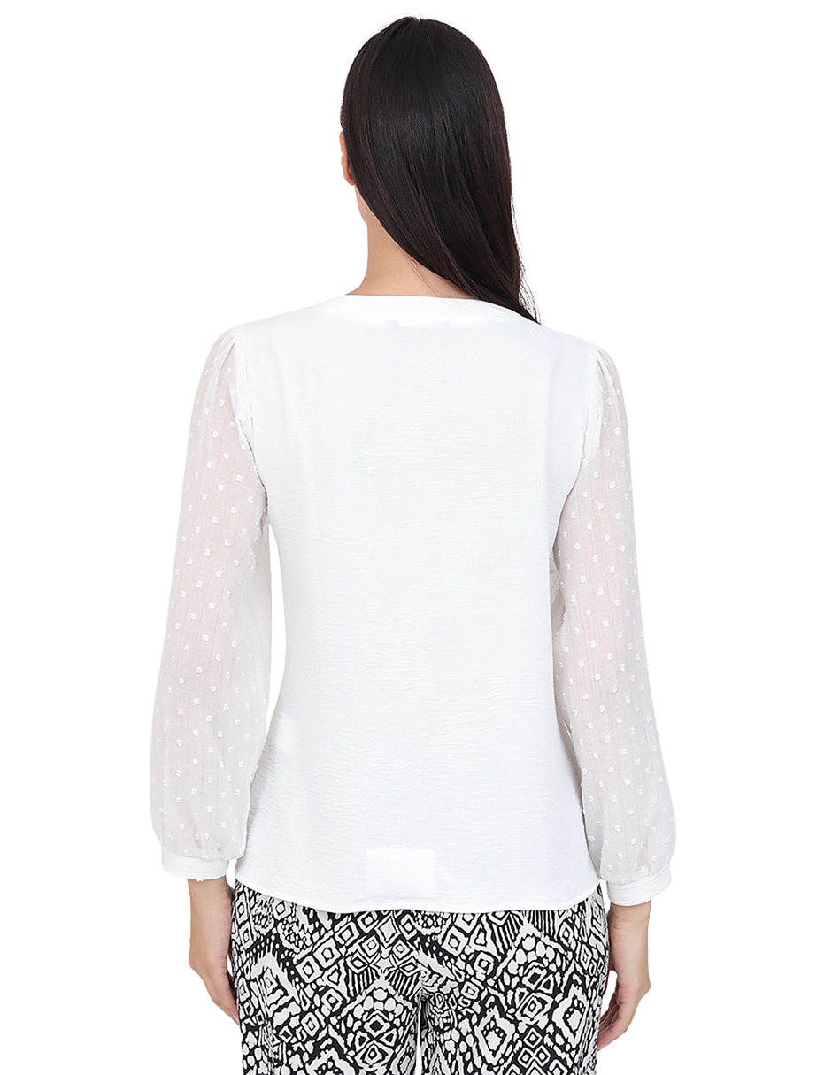 Blusa manga larga para mujer 6