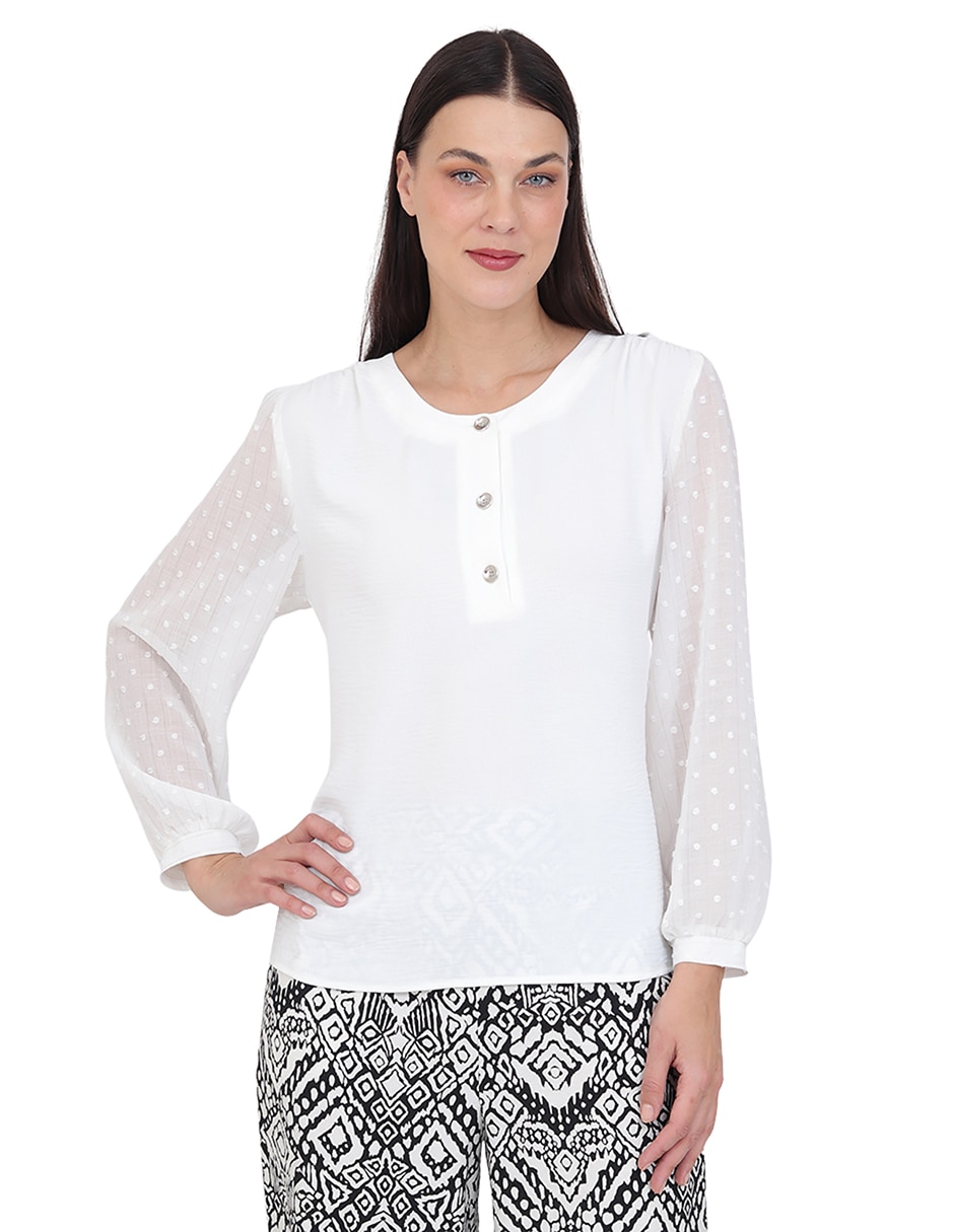 Blusa manga larga para mujer Blusa manga larga para mujer