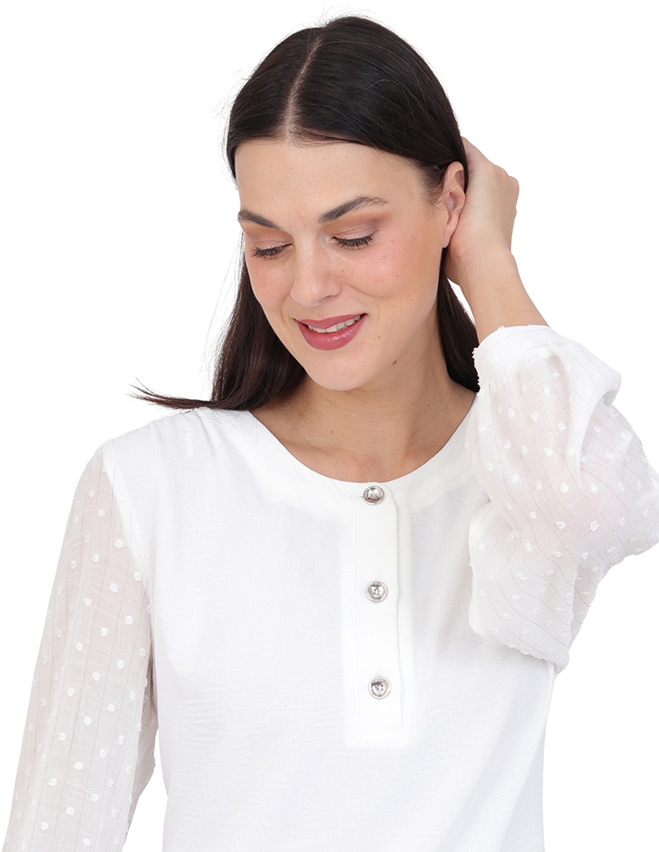 Blusa manga larga para mujer 2