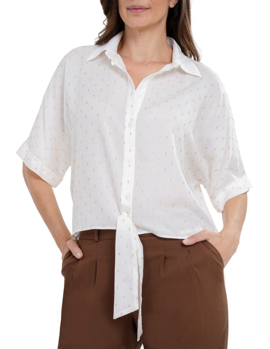 Blusa manga corta para mujer 3